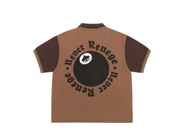 Stussy Stussy & Denim Tears Pique Polo Brown - view 2