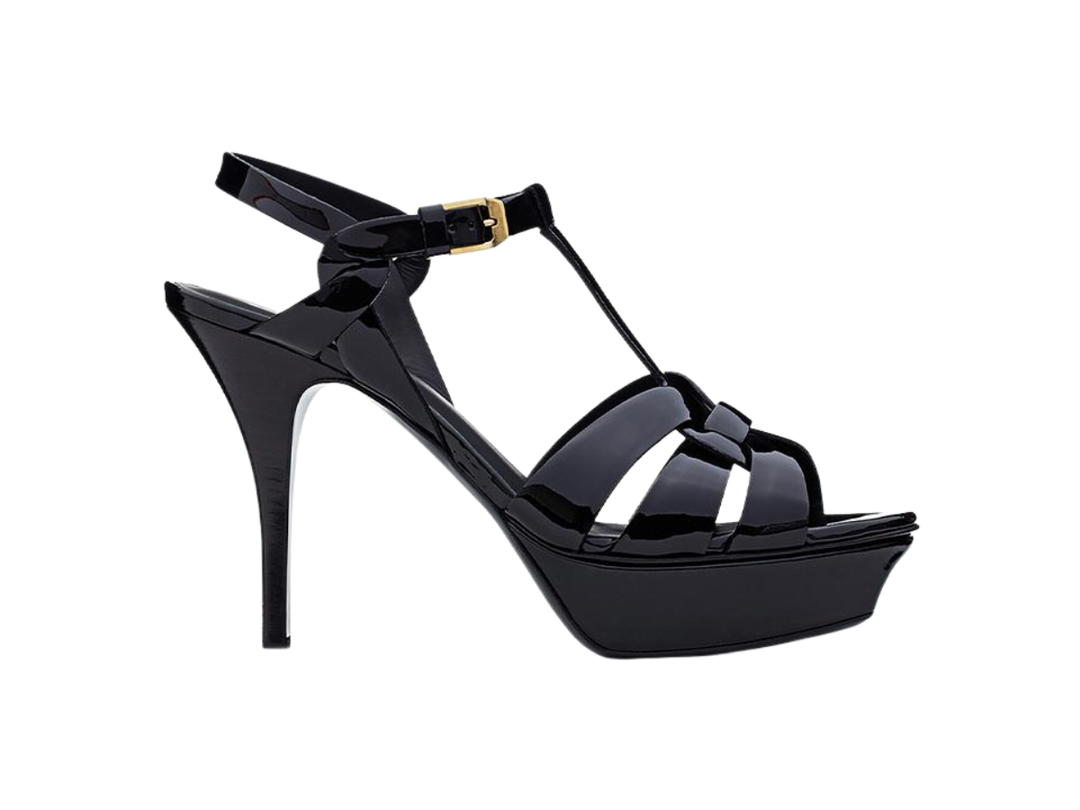 Saint Laurent Saint Laurent Tribute Strap Sandals Black ( Women's)