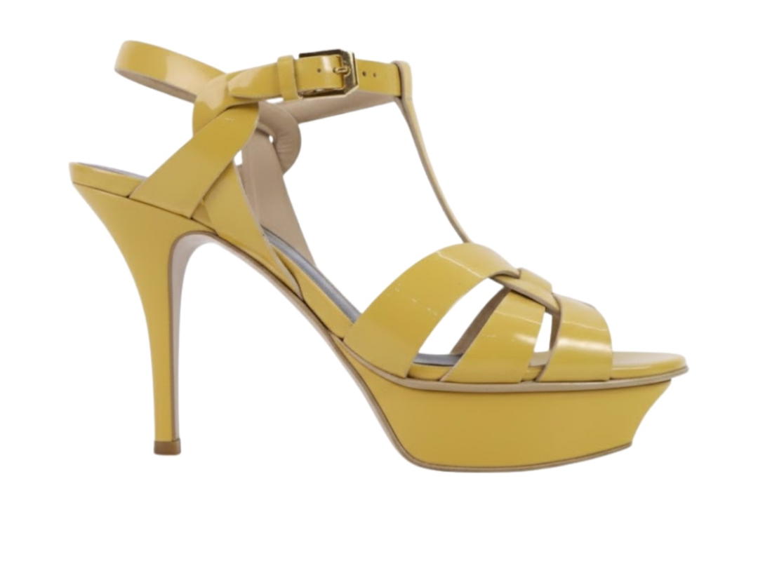 Saint Laurent Saint Laurent Patent Tribute Platform Yellow