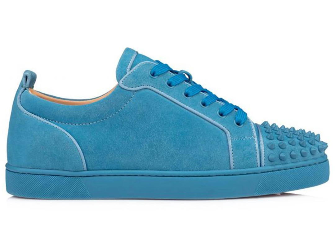 Christian Louboutin Christian Louboutin Louis Junior Spikes Orlato Flat Panorama Blue