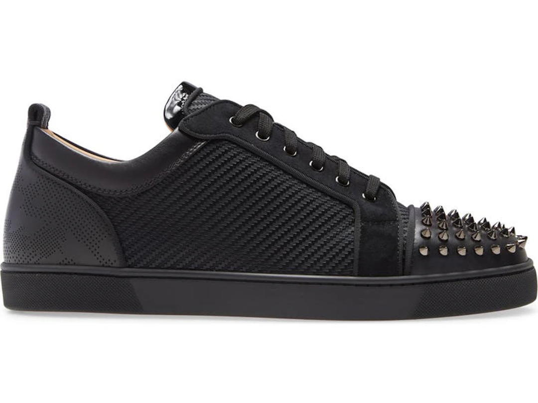 Christian Louboutin Christian Louboutin Louis Junior Spikes Orlato Flat Black