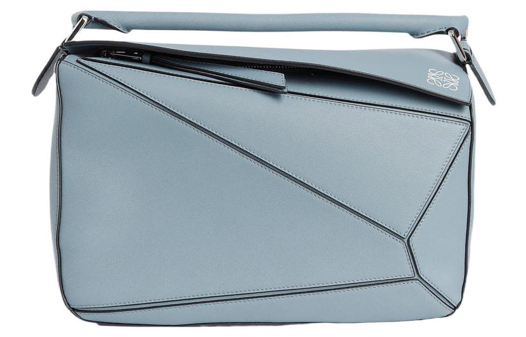 Loewe Loewe Puzzle Calfskin Geometric Bag Puzzle Bag Handbag Shoulder Bag Crossbody Bag Medium Size Women's Haze Blue