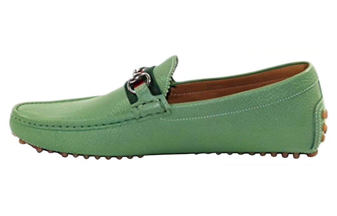 Gucci Gucci Gommino Loafers Men Green