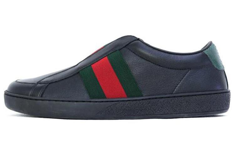Gucci Gucci Skateboard Shoes Men Low-Top Black