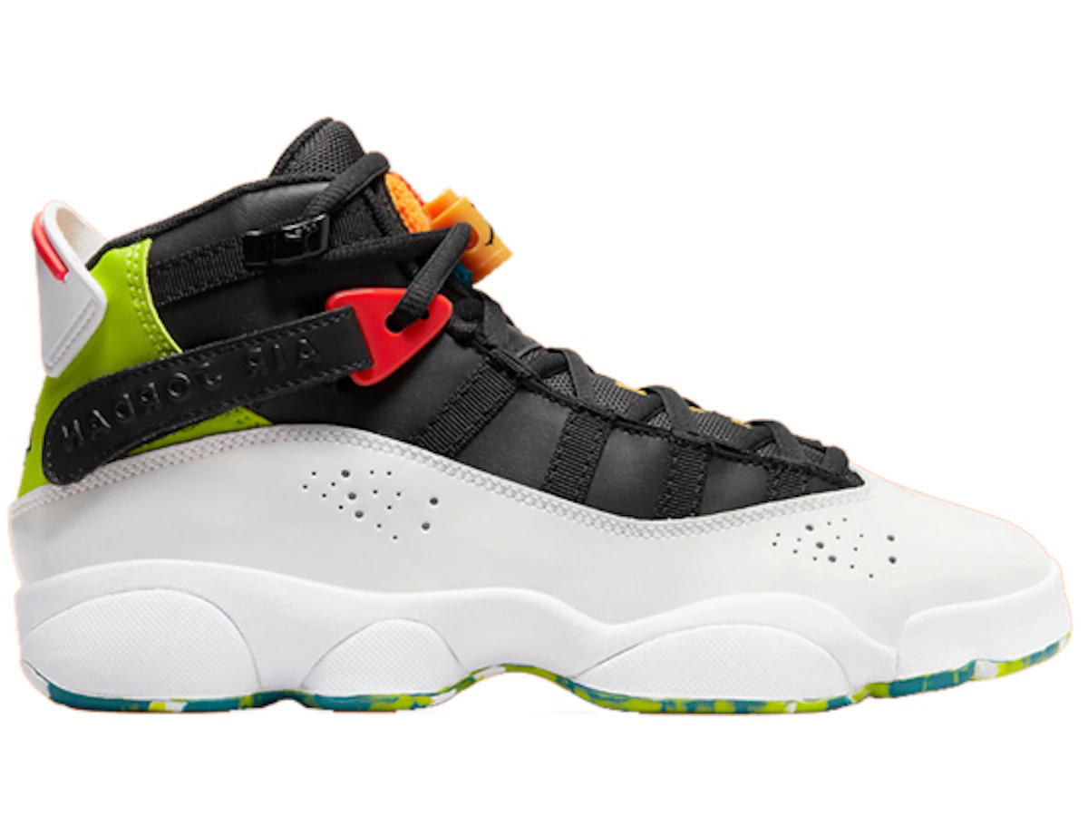 Jordan Jordan 6 Rings White Neon Green (GS)