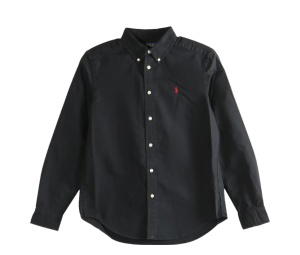 Buy Polo Ralph Lauren Kids Button-Up Shirt Black at Sasom – Authentic and Ready to Ship