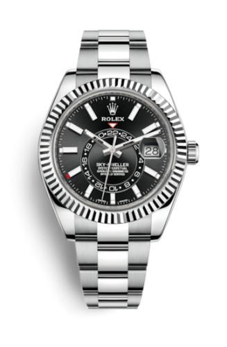 Rolex Rolex Sky-Dweller Stainless Steel / White Gold / Black