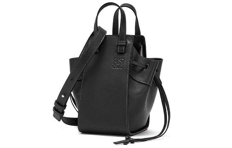 Loewe Loewe Hammock Nappa Cow Leather Handbag Shoulder Bag Crossbody Bag Mini Women's Black