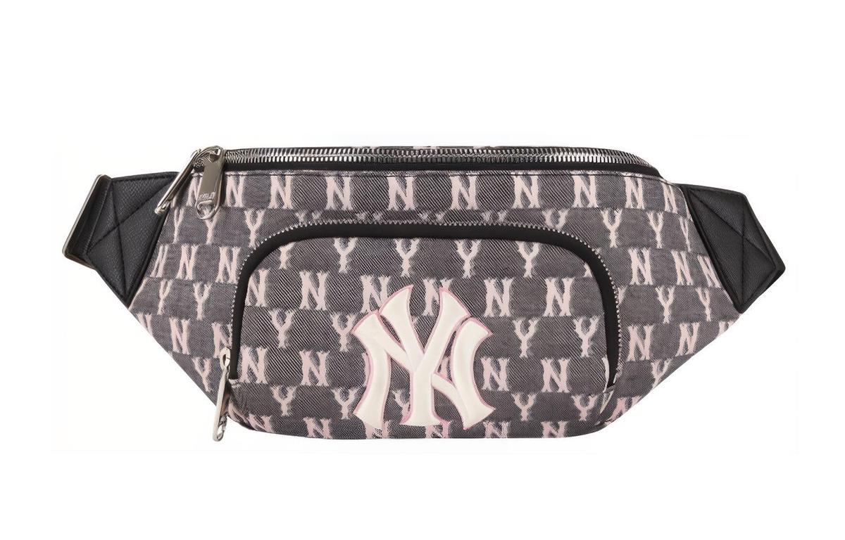 MLB MLB Monogram Collection Polyester Combo Bag Shoulder Bag Crossbody Bag Fanny Pack Regular Unisex Dirty Pink Print