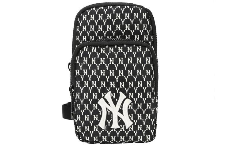 MLB MLB Nylon Fabric Cell Phone Pouch Shoulder Bag Crossbody Bag Mini Unisex Black
