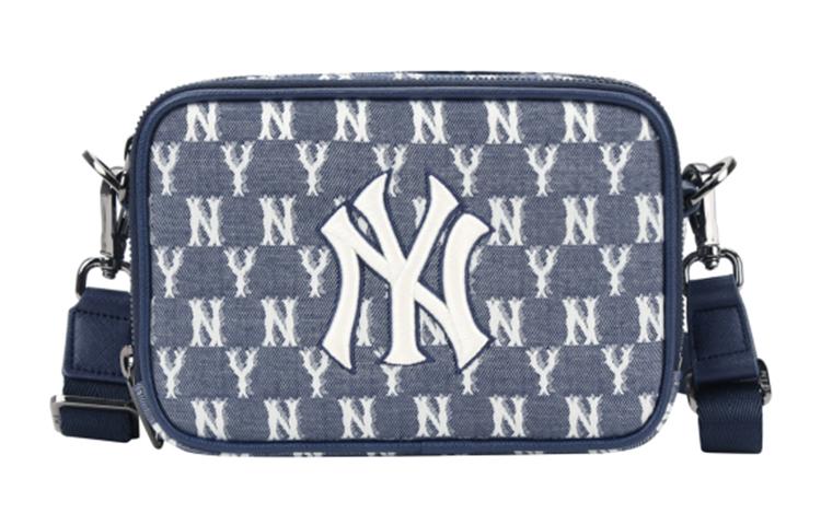 MLB MLB Monogram Collection Polyurethane Polyester Camera Bags Shoulder Bag Crossbody Bag Small Size Unisex Marine Blue
