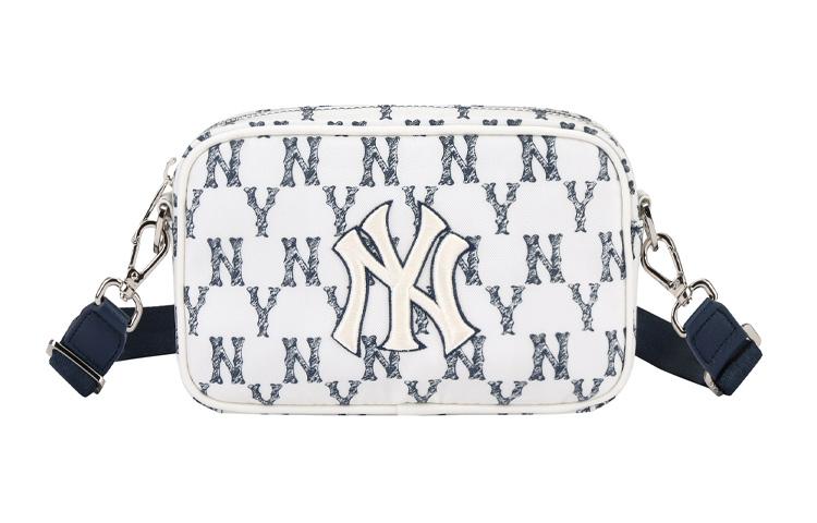 MLB MLB Monogram Collection Nylon Fabric Camera Bag Fanny Pack Crossbody Bag Shoulder Bag Unisex Blue White