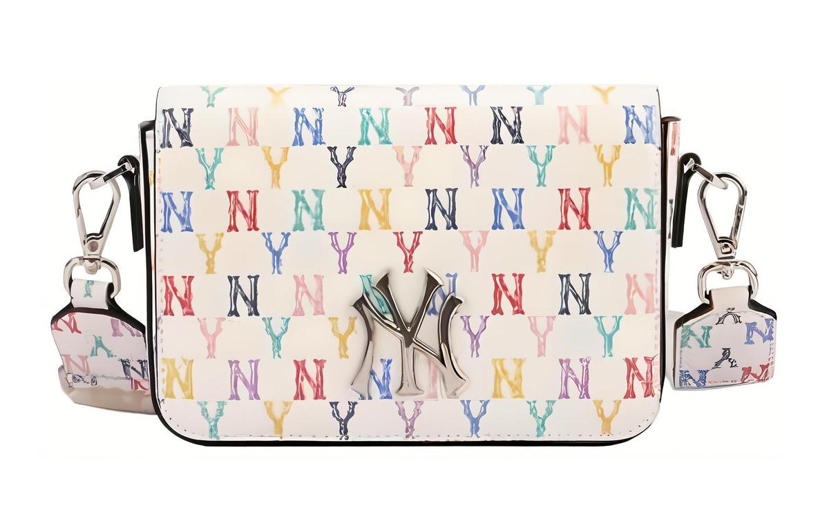 MLB MLB Monogram Collection MONOGRAM Collection Cotton Mahjong Bag Shoulder Bag Crossbody Bag Regular Unisex White