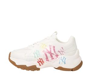 Buy MLB Big Ball Chunky Graffiti Anti Slip And Wear Resistant Lightweight Low Top Chunky Sneakers Unisex White Brown at Sasom – Authentic and Ready to Ship