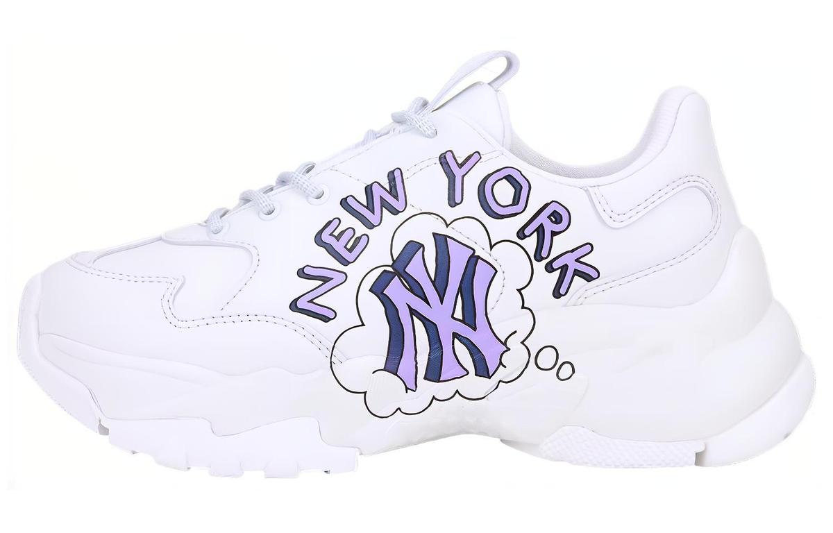 MLB MLB Big Ball Chunky Chunky Sneakers Unisex Low Top White Purple