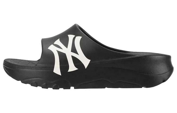 MLB MLB Slipper Rubber Sole Slip-Resistant Slide Slippers Unisex Black