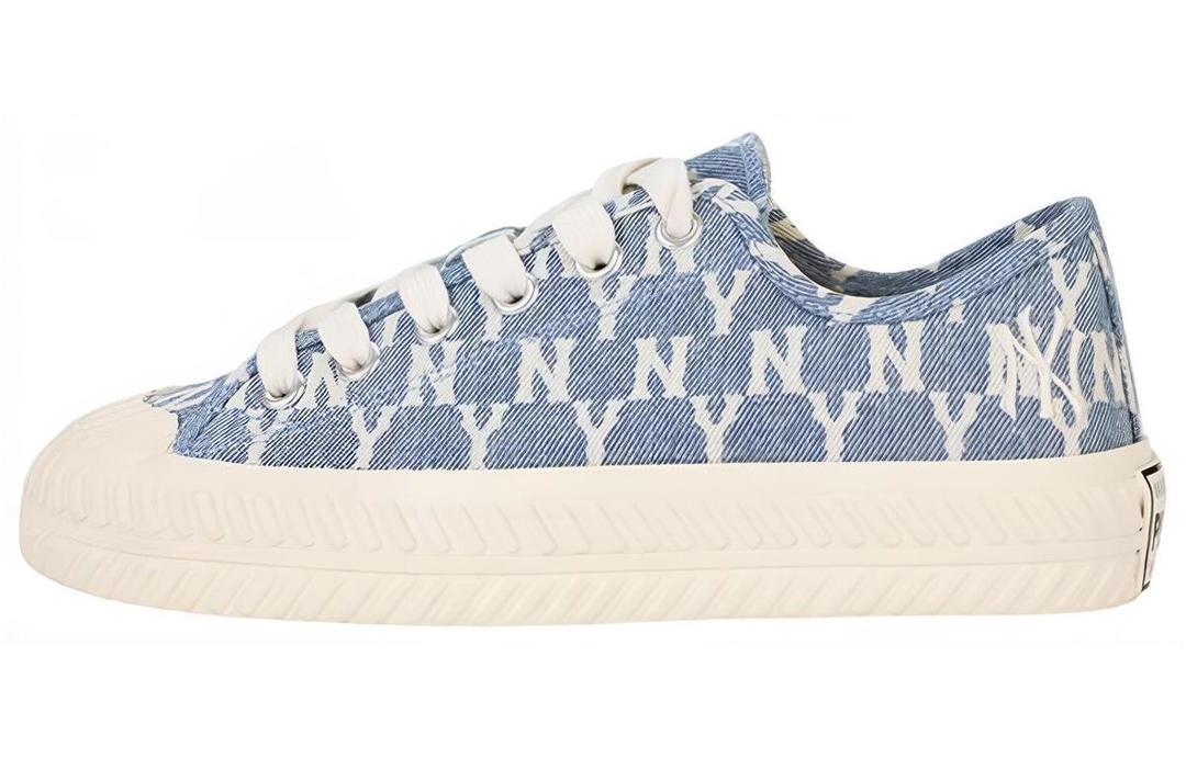 MLB MLB Playball New York Yankees Anti-Slip Wear-Resistant Breathable Lightweight Low-Top Canvas Shoes Unisex Blue White