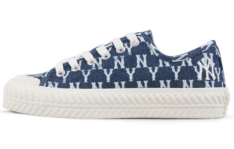 MLB MLB Playball Wear-Resistant Low-Top Canvas Shoes Unisex Navy Blue