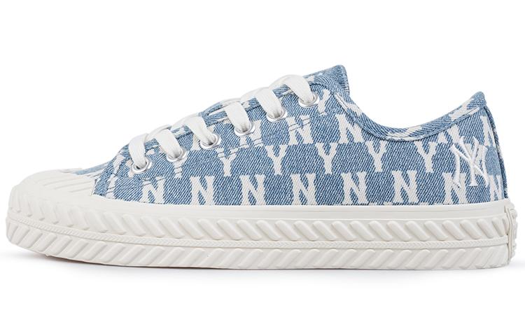 MLB MLB Playball Anti Slip Wear Resistant Low Top Canvas Shoes Unisex Blue White