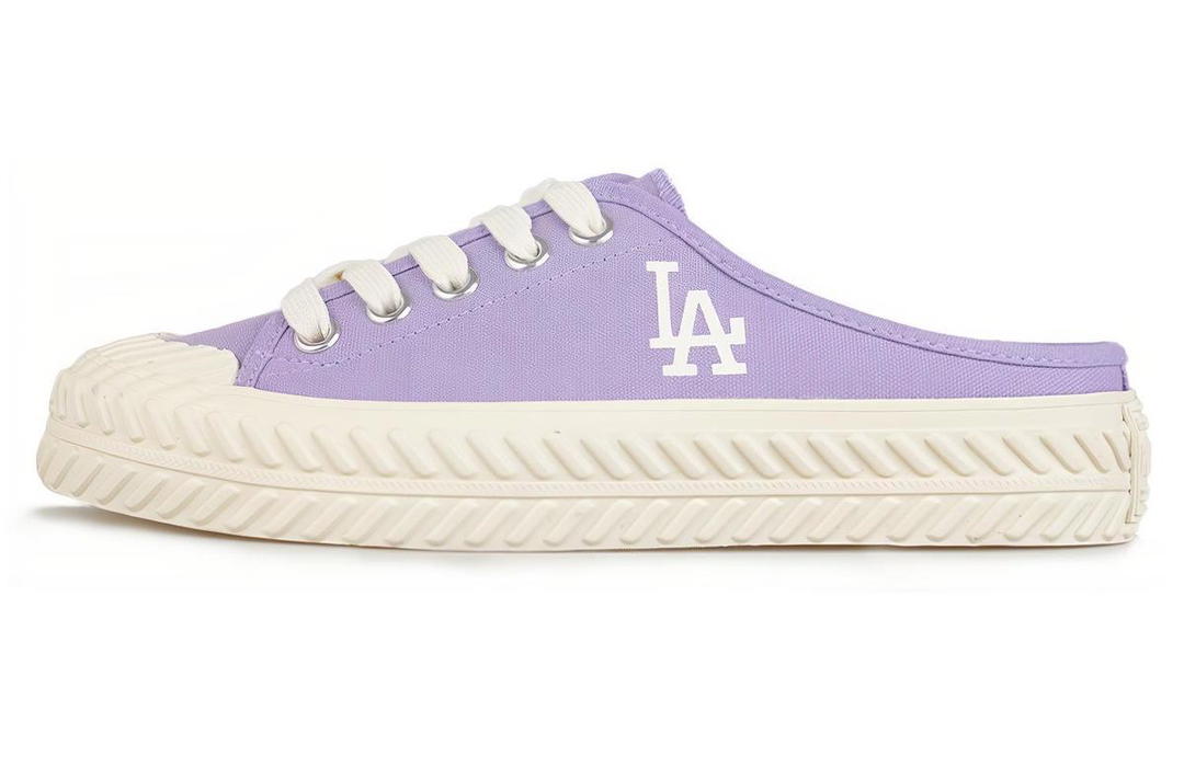 MLB MLB Playball Mule Anti Slip Wear Resistant Low Top Canvas Shoes Unisex Violet