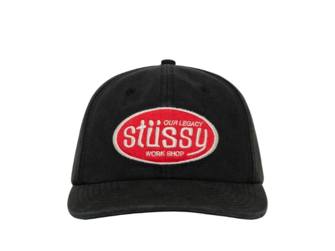 Stussy Stussy Our Legacy Work Shop Mid-Depth Cap Black