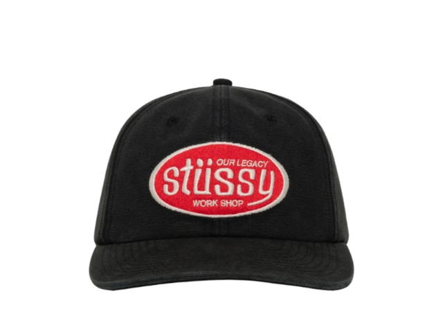 Stussy Stussy Our Legacy Work Shop Mid-Depth Cap Black - view 1