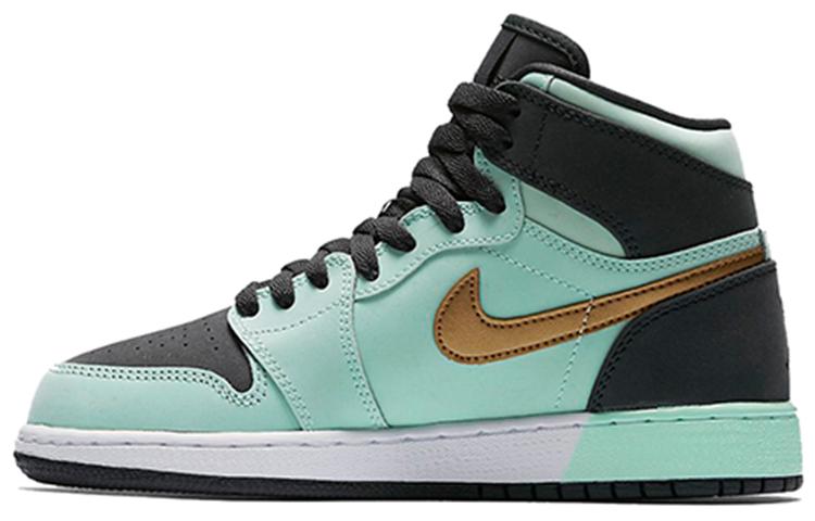Jordan Jordan 1 Retro High GS Mint Foam Anthracite Metallic Gold