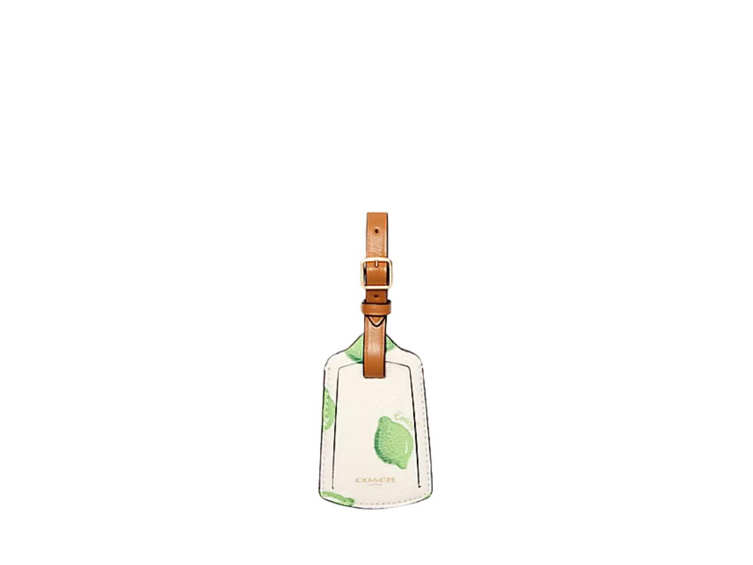 Coach Coach Luggage Tag Chalk Green