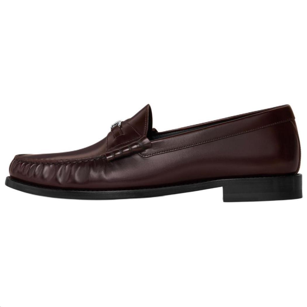 Celine Celine Luco Triomphe Loafers Men's Dark Brown
