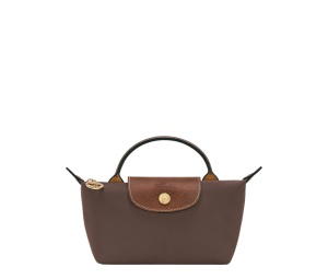 Buy Longchamp Le Pliage Original Pouch with handle Mocha at Sasom – Authentic and Ready to Ship