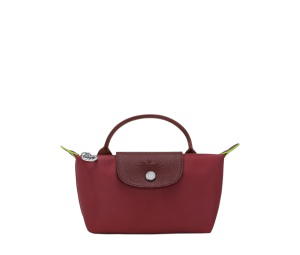 Buy Longchamp Le Pliage Green Pouch With Handle Pomegranate at Sasom – Authentic and Ready to Ship