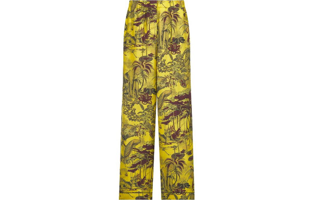 Dior Dior Toile De Jouy Travel Peela Pajama Pants Women's Yellow