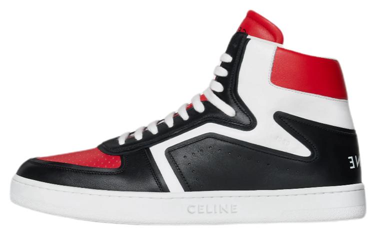 Celine Celine Stylish Skateboarding Shoes Men's Black White Red