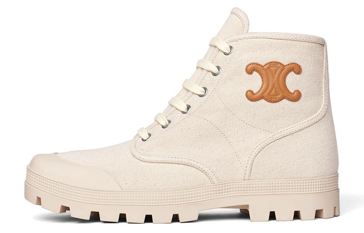 Celine Celine Patapans Ankle Boots Women's Beige