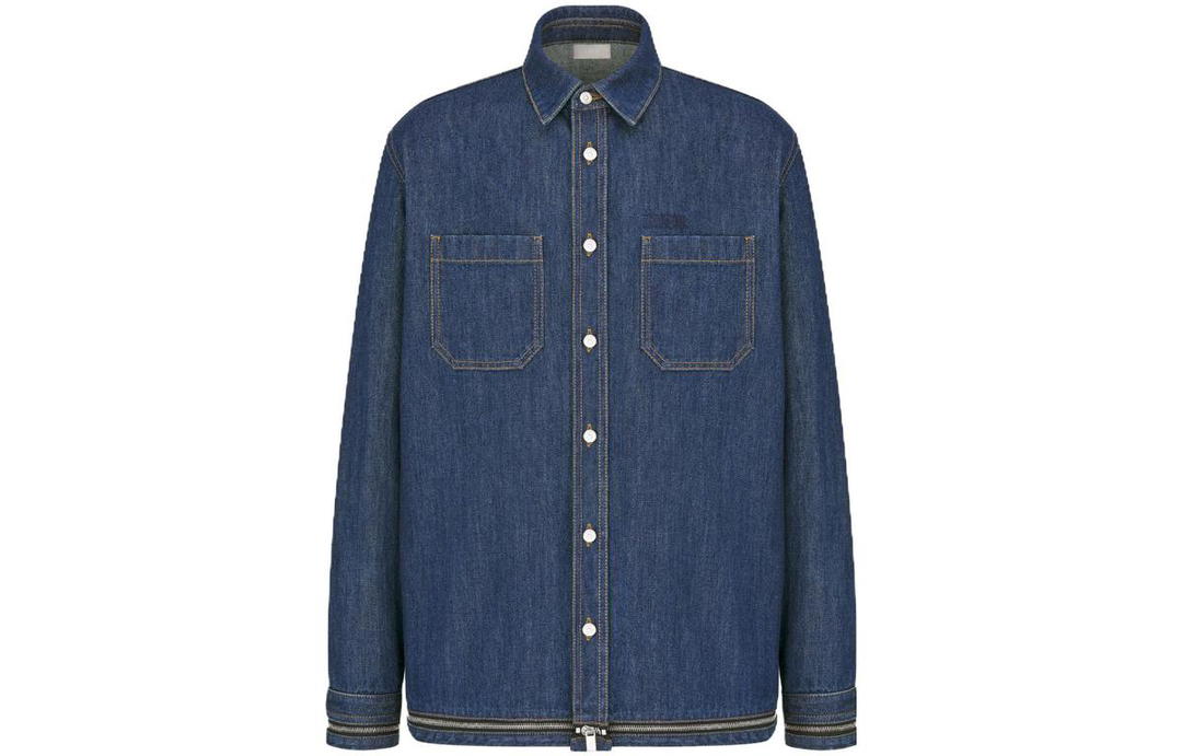 Dior Dior Shirts Men Blue