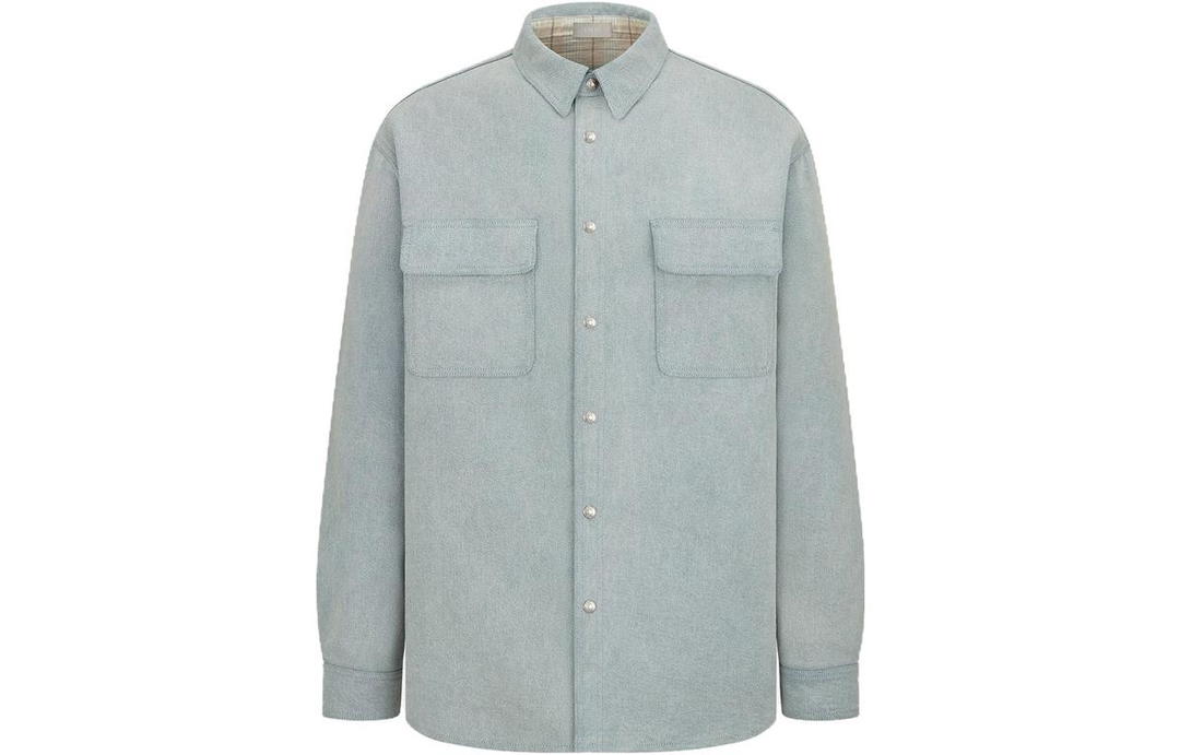 Dior Dior Shirts Men Blue