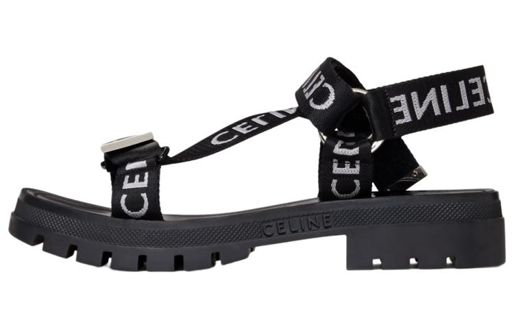 Celine Celine Leo Strappy Sandal 'Black White'