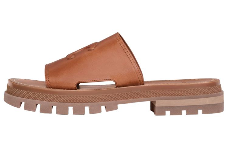 Celine Celine Triomphe Slide Slippers Women's Tawny