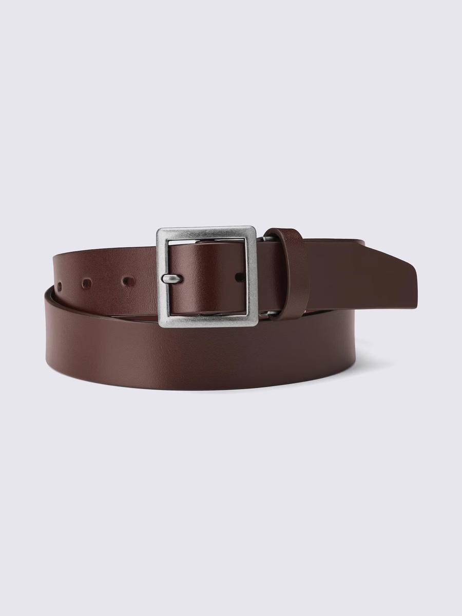GU GU Leather Garrison Belt Adjustable Brown