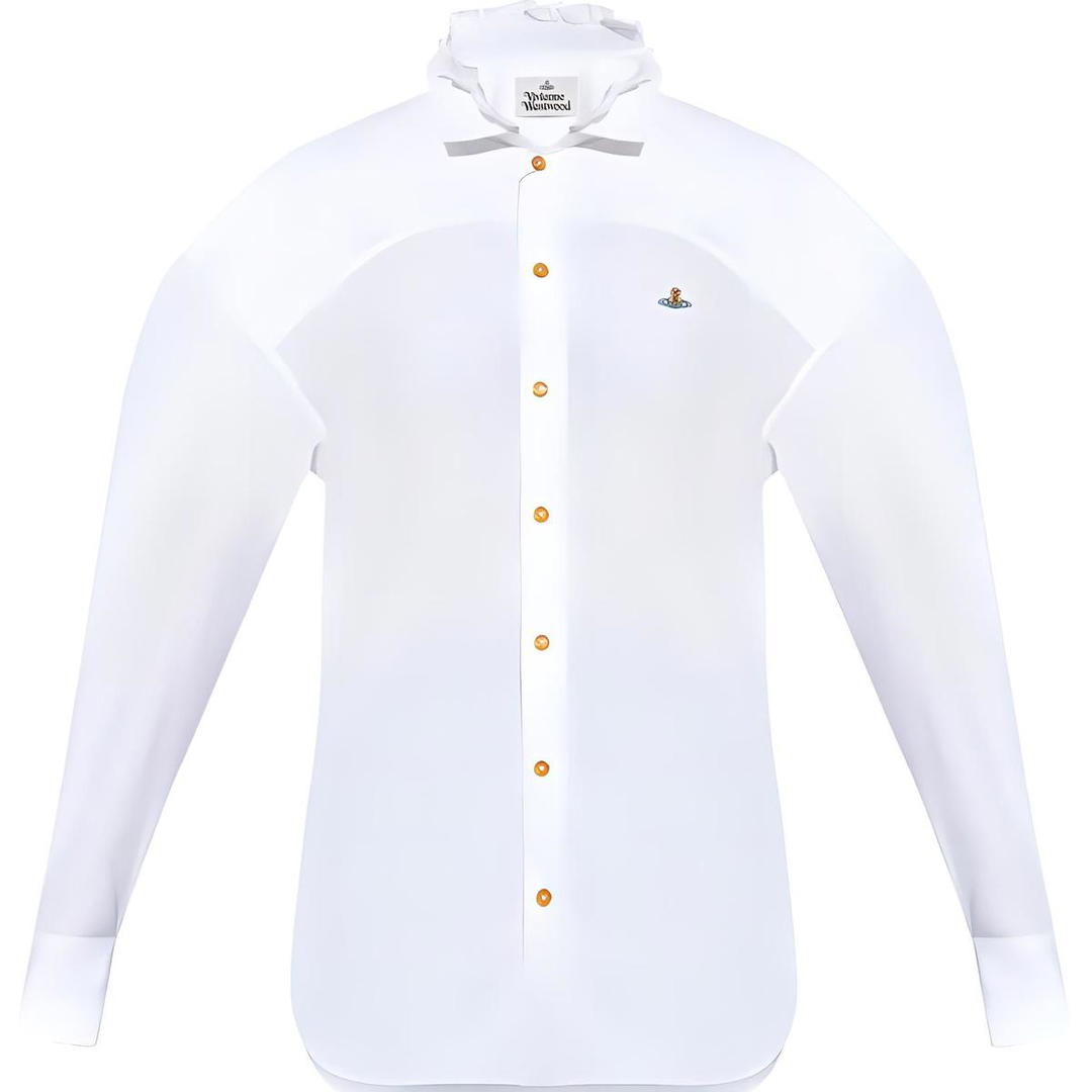 Vivienne Westwood Vivienne Westwood Logo Embroidered Curved Hem Shirt