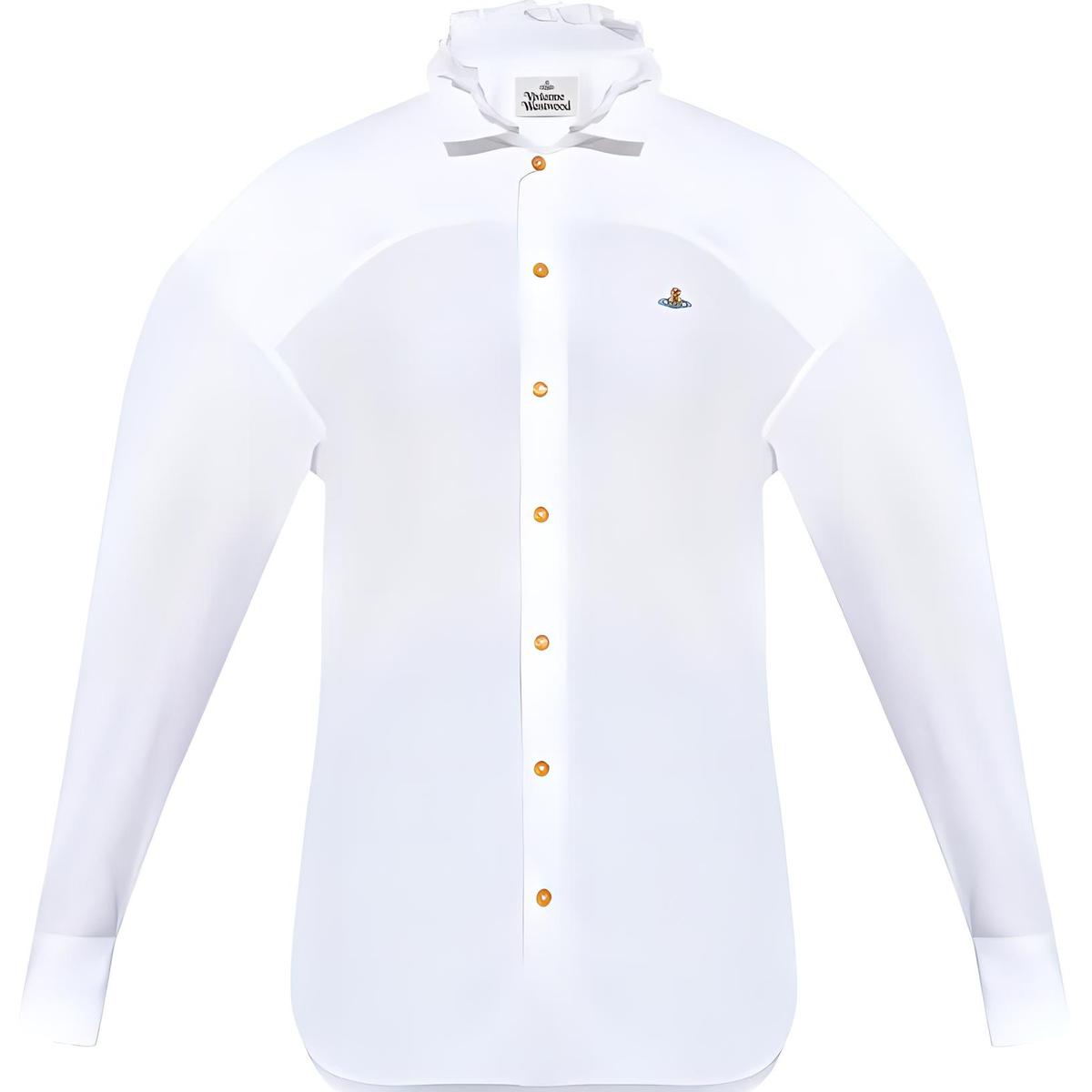 Vivienne Westwood Vivienne Westwood Logo Embroidered Curved Hem Shirt