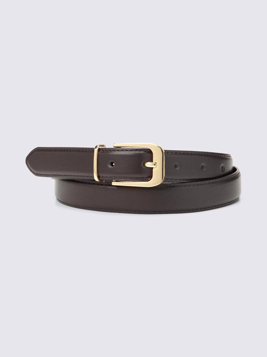 GU GU Metal Loop Belt MN Dark Brown