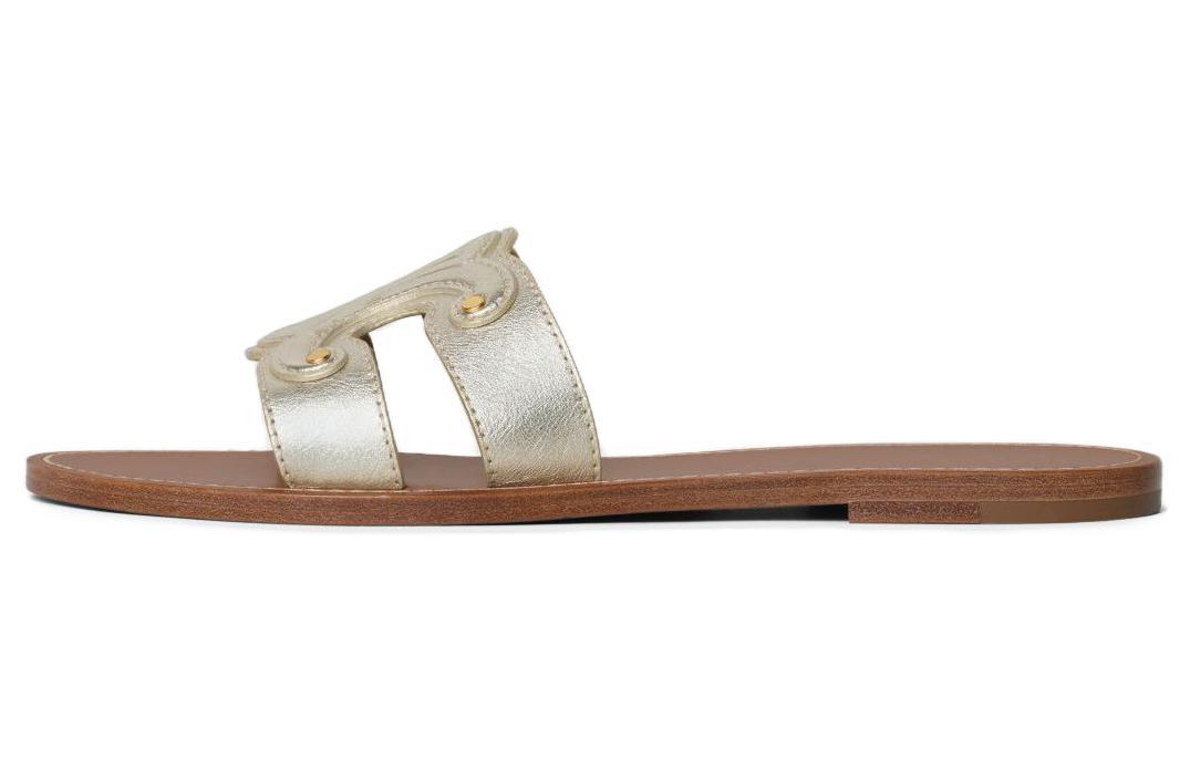 Celine Celine Triomphe Quick Dry Slide Slippers Women's Gold