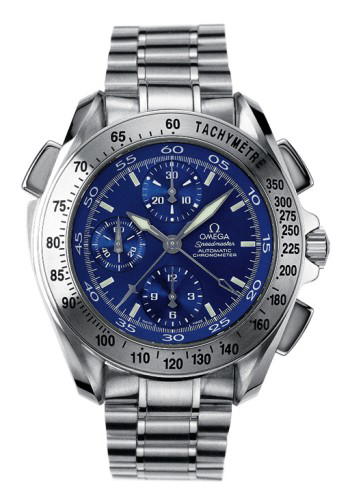Omega Omega Speedmaster Split-Seconds Stainless Steel / Blue / Bracelet