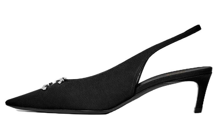 Celine Celine Triomphe Slim Heel High Heels 5cm Women's Black