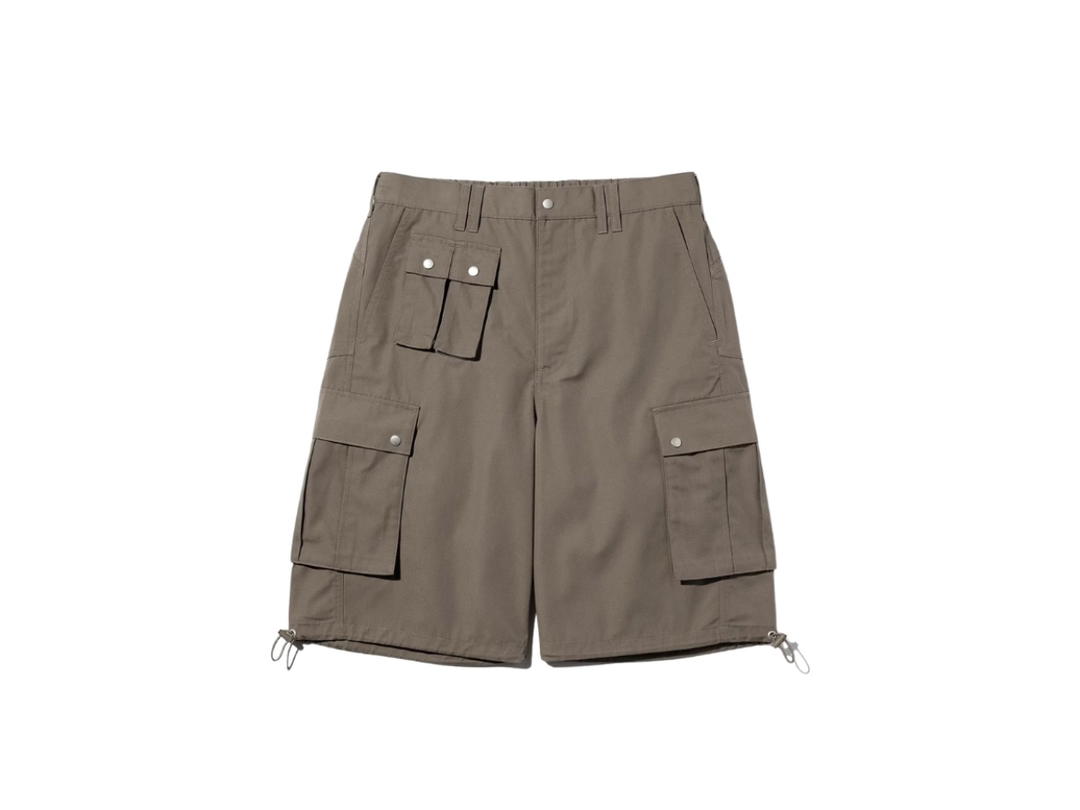 Gu Gu x rokh Wide Cargo Shorts Olive