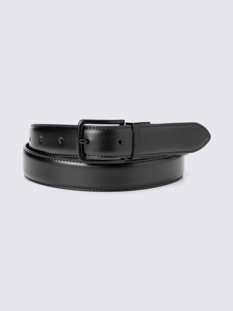 GU GU Leather Reversible Belt Adjustable MN Black