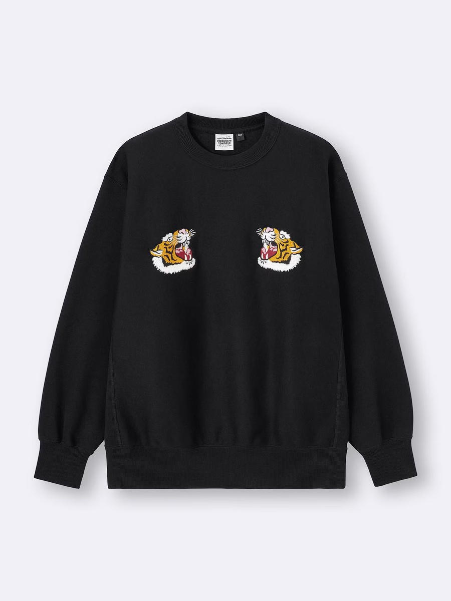 GU GU Heavy Weight Sweatshirt Hiromichi Yokochi Black