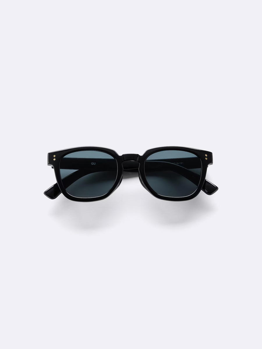 GU GU UV Protection Square Wellington Sunglasses Black