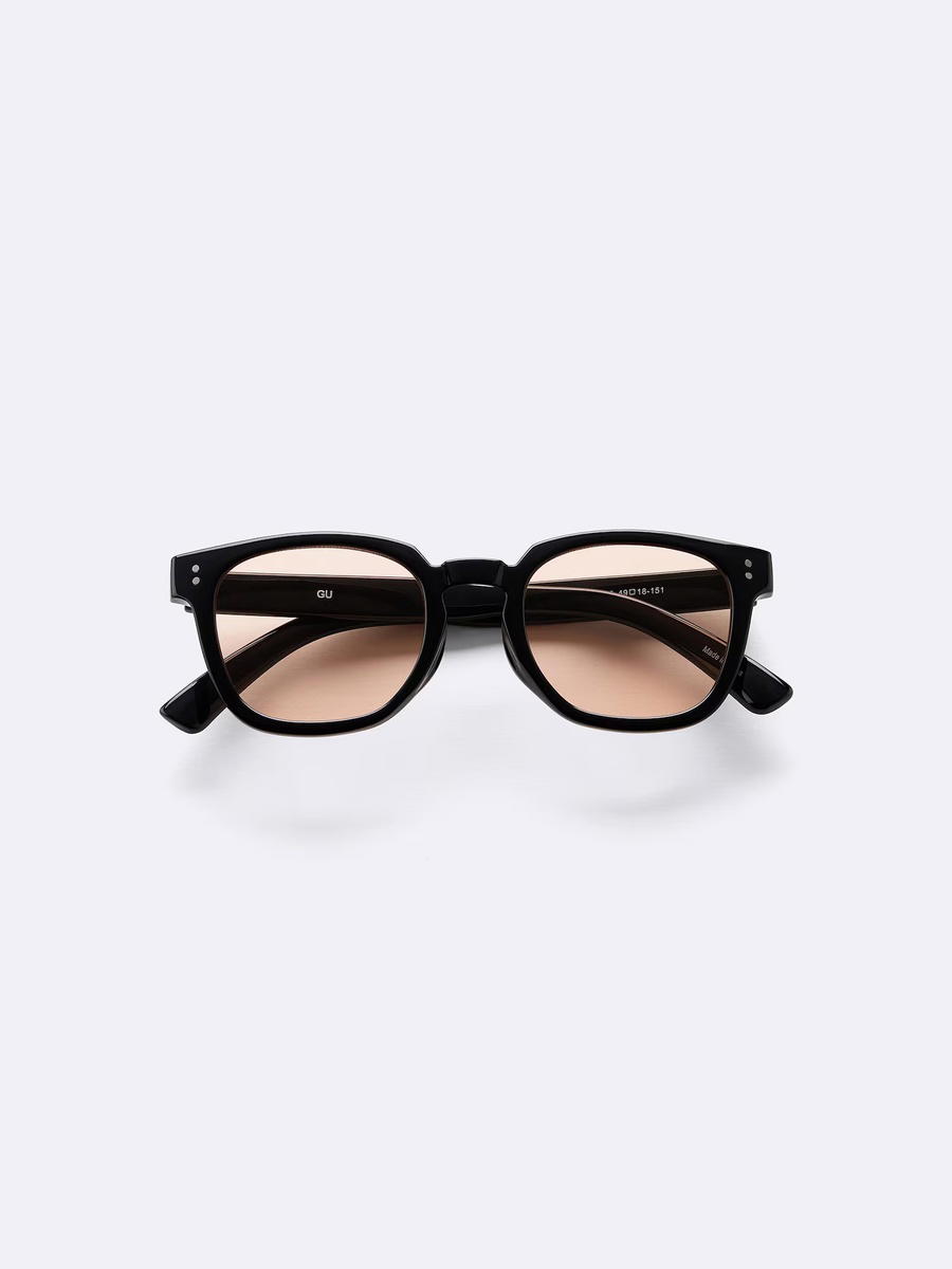 GU GU UV Protection Square Wellington Sunglasses Dark Orange